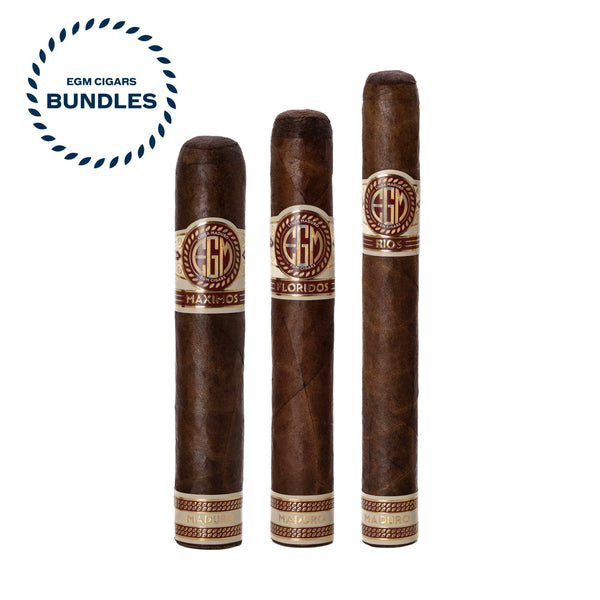 EGM Maduro Bundle with Maximos, Floridos and Rios cigars