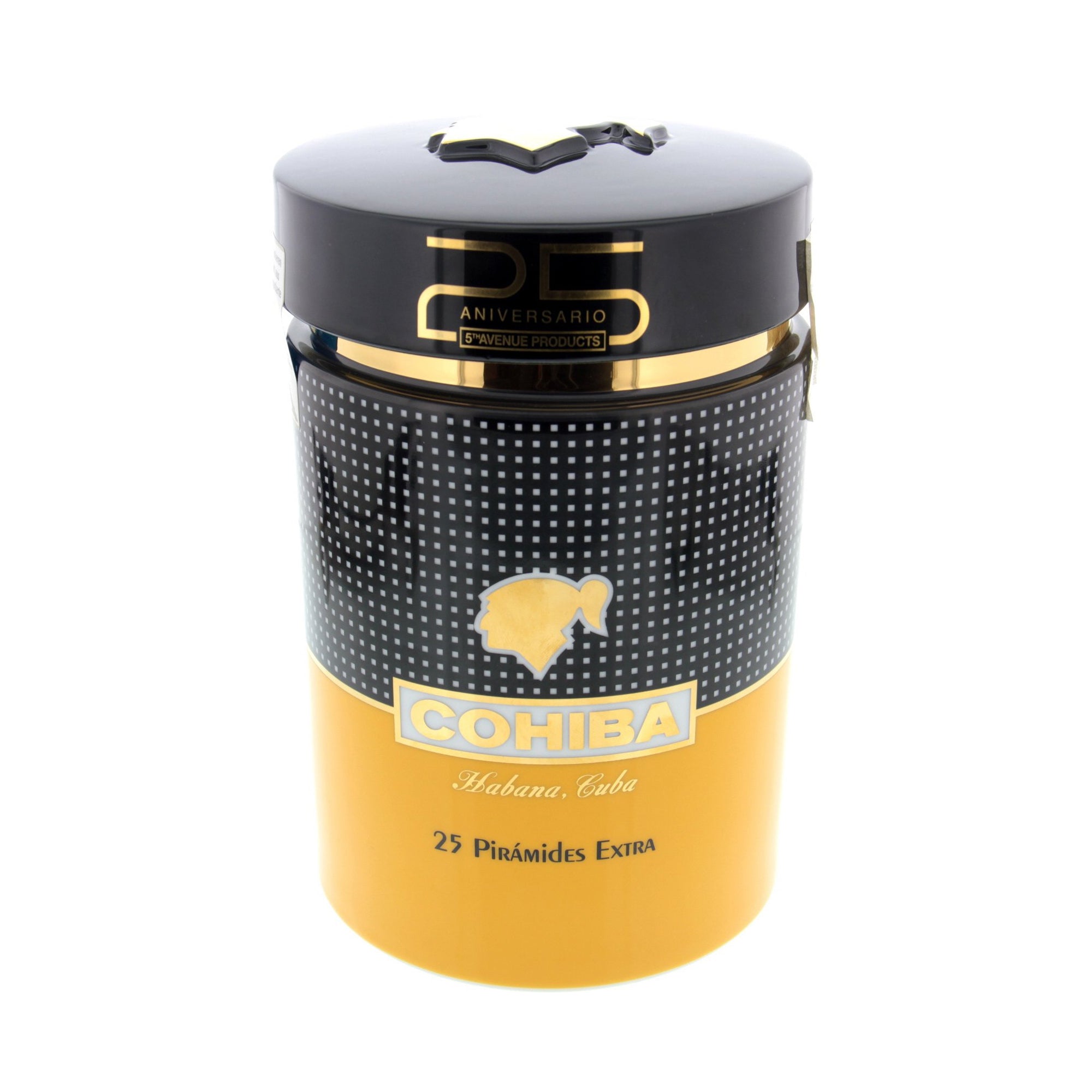 Cohiba Piramides Extra Cigar Jar - 25 Aniversario 5th Avenue Products ...